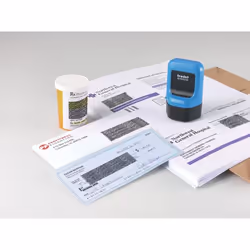Trodat ID Protector Ink Roller, Sky-Blue, Black Pad, Eng Packaging Instruction Sheet En - Additional view 5