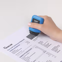 Trodat ID Protector Ink Roller, Sky-Blue, Black Pad, Eng Packaging Instruction Sheet En - Additional view 6