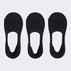 Gu By Uniqlo Cover Socks 3pb  With Anti Slip - 09 BLACK/ONE SIZE