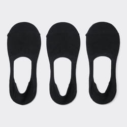 Gu By Uniqlo Cover Socks 3pb  With Anti Slip - 09 BLACK/ONE SIZE