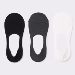 Gu By Uniqlo Cover Socks 3pb  With Anti Slip - 09 BLACK/ONE SIZE