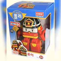 Robocar Poli 4 Pcs (poli + Helly + Amber + Roy) Transforming Robot Toy - 15 x 11 x 11
