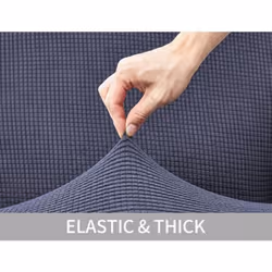 Fashion Recliner Sofa Covers Elastic Armchair Sofa Cover Stretch Soft Couch Corn Kernels Slipcovers Chair Covering - sky blue, 4PCS