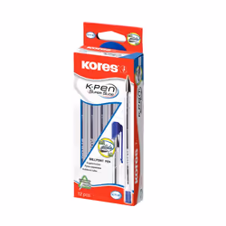 Kores 37911 ballpoint pen Blue Stick ballpoint pen Medium 12 pc(s)