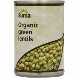 Suma - Organic Green Lentils | 400g | (6 PACK)