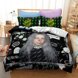 ) Duvet cover, bedspread printed character Billie Billie.UK Size Sheets Single & Double KING,Super King Duvet Cover - JK5, Single(135x200 cm