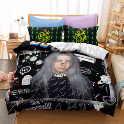 ) Duvet cover, bedspread printed character Billie Billie.UK Size Sheets Single & Double KING,Super King Duvet Cover - JK5, Do ...
