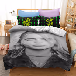 ) Duvet cover, bedspread printed character Billie Billie.UK Size Sheets Single & Double KING,Super King Duvet Cover - JK15, D ...