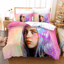 ) Duvet cover, bedspread printed character Billie Billie.UK Size Sheets Single & Double KING,Super King Duvet Cover - JK22, S ...