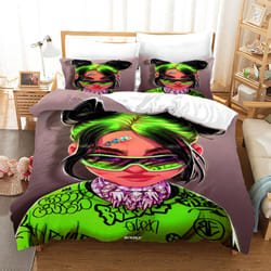 ) Duvet cover, bedspread printed character Billie Billie.UK Size Sheets Single & Double KING,Super King Duvet Cover - JK23, King(220x240cm