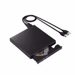 External CD DVD Drive, USB 2.0 Portable DVD/CD Burner and Reader/Plug and Play/Low Noise