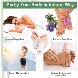 100pcs Detox Foot Pad, Natural Cleansing Foot Pads for Foot Care, Anti-Stress Relief