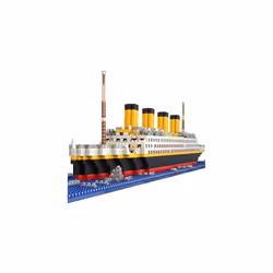 1860Pcs Titanic Shape Model Building Blocks Model Construction Kit