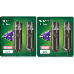 Nicorette QuickMist Cool Berry 2 x 150 1mg Mouth Spray (Bundle of 2)