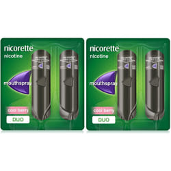 Nicorette QuickMist Cool Berry 2 x 150 1mg Mouth Spray (Bundle of 2)