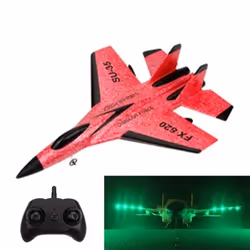 2.4G Glider Remote Control Drone Night Flight Fixed Wing Aircraft with Flash Light Remote Control Plane Outdoor Toy Children& ...