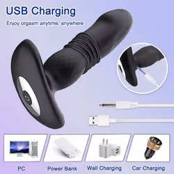 Wireless Remote Control Anal Plug Vibrators For Men Prostate Stimulator Male Telescopic Vibrator Massager Butt Plug Sex