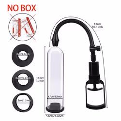 Sexy Toys Penis Vacuum Pump Extender For Men Stimulator Penise Enlargement Male Masturbator Increase Enlarger Extension - black