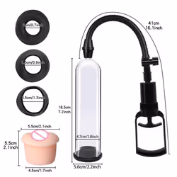Sexy Toys Penis Vacuum Pump Extender For Men Stimulator Penise Enlargement Male Masturbator Increase Enlarger Extension - black