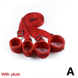 Sex Toys For Woman Couples Handcuffs Bdsm Bondage Set Under Bed Bdsm Bondage Restraint Strap System Adults Wrists Ankle