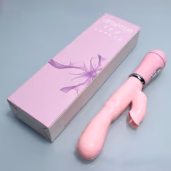 Women&apos;s Infatuation Licking Rabbit Vibrator: Dual Vibration Massage Wand With Tongue-licking Feature. Rechargeable.