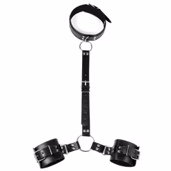 Leather Reverse Neck Hand Cuffs Bdsm Sex Bondage Adult Sexual Slave Games Erotic Goods Products Sexy Toys For Women Men