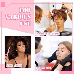 Combing Slicking Hair Brush For Edge Back Grooming Teasing Brush Bristle Hair Brush Slick Brush Set