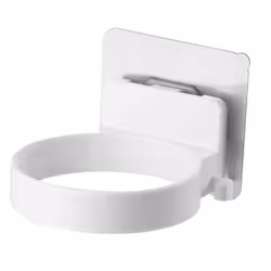 Bathroom Storage Wall Hanging Hair Dryer Storage Rack White