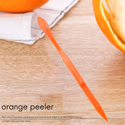 6PCS Easy Orange Peeler in Bright Orange Color Kitchen Tool