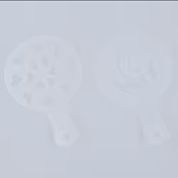 12 Pcs Cappuccino Coffee White Stencils Template Strew Flowers Pad Duster Spray
