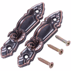 Metal Curtain Tie Back Tieback Mini Wall Hooks 2PCS Red bronze