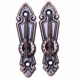 Metal Curtain Tie Back Tieback Mini Wall Hooks 2PCS Red bronze