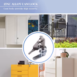 Cam Lock Desk Drawer Lock 16MM + 2 Keys for Cupboard File Cabinet
