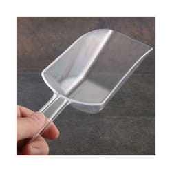 3 Piece Pallet Ice Scraper Shape Plastic Scoop - Transparent