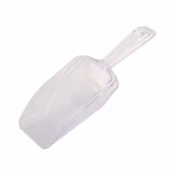 3 Piece Pallet Ice Scraper Shape Plastic Scoop - Transparent