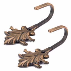 2pcs Vintage Maple Leaves Curtain Tieback Hooks Door Wall Hook