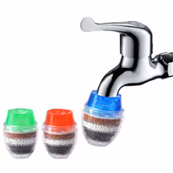 Activated Carbon Faucet Filter Faucet Nozzle Water Filter Kitchen Tap 5 Layers Filter Purifier for Home Use
