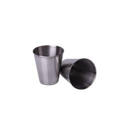2Pcs Stainless Steel Wine Glass Wine Cup 2.5OZ