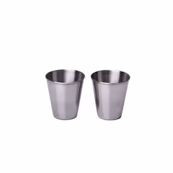 2Pcs Stainless Steel Wine Glass Wine Cup 2.5OZ