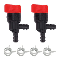 2PCS 1/4 inch Fuel Shut Off Valve for & Stratton 698181 494539 697944 35857