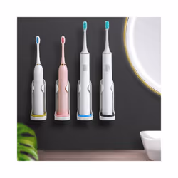 Plastic Electric Toothbrush Holder Wall-Mounted Tooth Brush Rack Space Saving Storage Shelf Bathroom Accessories 1