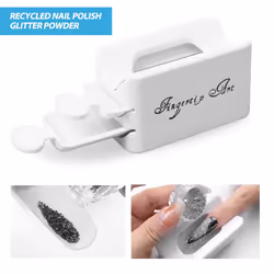 Portable Dipping Powder Recycling Tray Nail Tools Double-Layer Convenient Nail Jewelry Diamond Powder Recovery Box