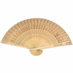Ladies Wooden Sandalwood Hand Fan Wedding/ Birthdays Partys