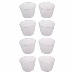 4X Plastic 120Ml Electric Cooker Rice Measuring Cup 2Pcs Clear White