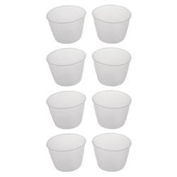4X Plastic 120Ml Electric Cooker Rice Measuring Cup 2Pcs Clear White