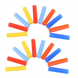 20Pcs Assorted Colors Reusable Silicone Straws Tips Covers for 0.24Inch 6mm Stainless Steel Drinking Straw