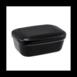 Filter Seal Travel Printable Pattern Soap Dish Soap Dish Organizer with Lid - Black