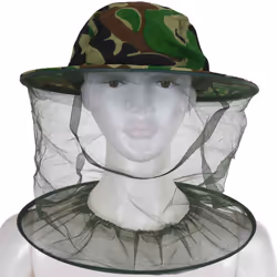 Camouflage Patten Beekeeper Hat Beekeeping Face Mask