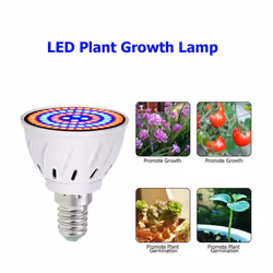 Grow Light Bulb 60 Plant Lights Full Spectrum for Indoor Plants Succulents Garden Flowers,E14,220V