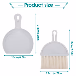 Mini Dustpan and Brush Set, Small Broom and Dustpan Cleaning Set Portable Table Top Brush Set
